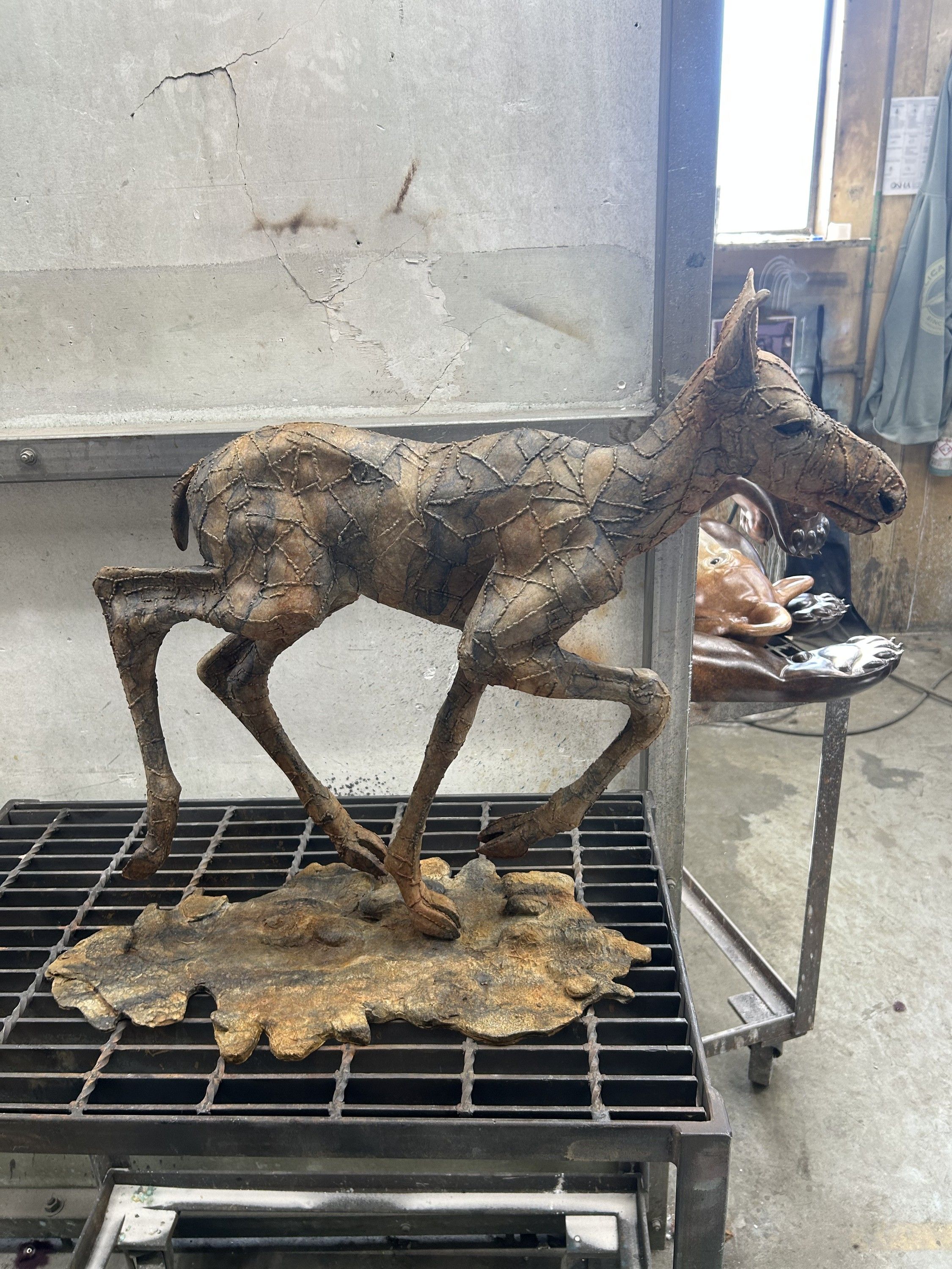 Patina progression, step 7 of 7 — the finished patina